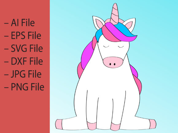 Download Cute Unicorn Vector Illustration - Unicorn vector Collection