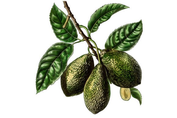 Download Hand Drawn Avocado PNG Clipart - Hand Collection