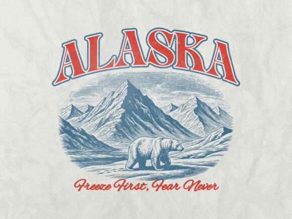 Download Alaska Vintage Retro Tshirt Design - Tshirt design Collection