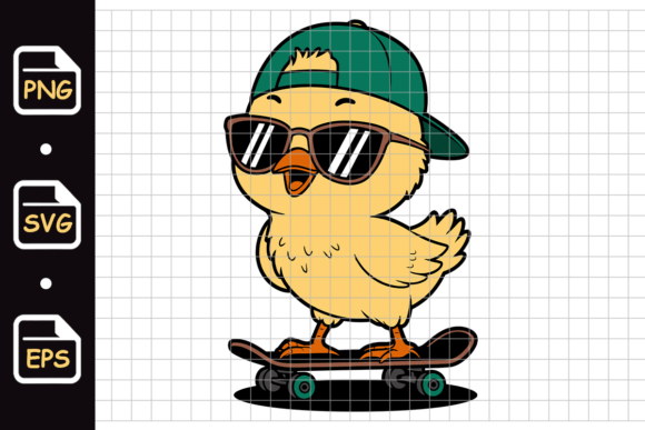Download Cool Chick on Skateboard Illustration - Skateboard Collection