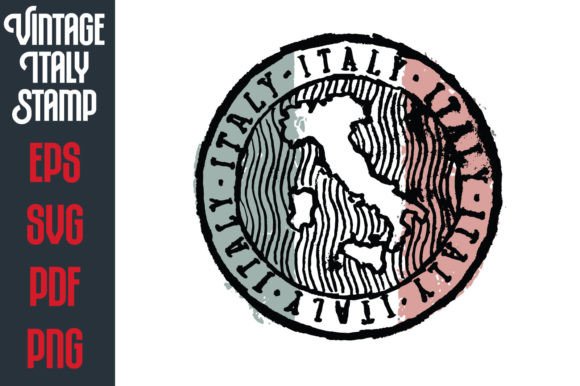 Download Vintage Hand Drawn Italy Vector Stamp - Hand Collection