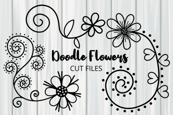Download Hand Drawn Doodle Daisy Flower Cut Files - Hand Collection